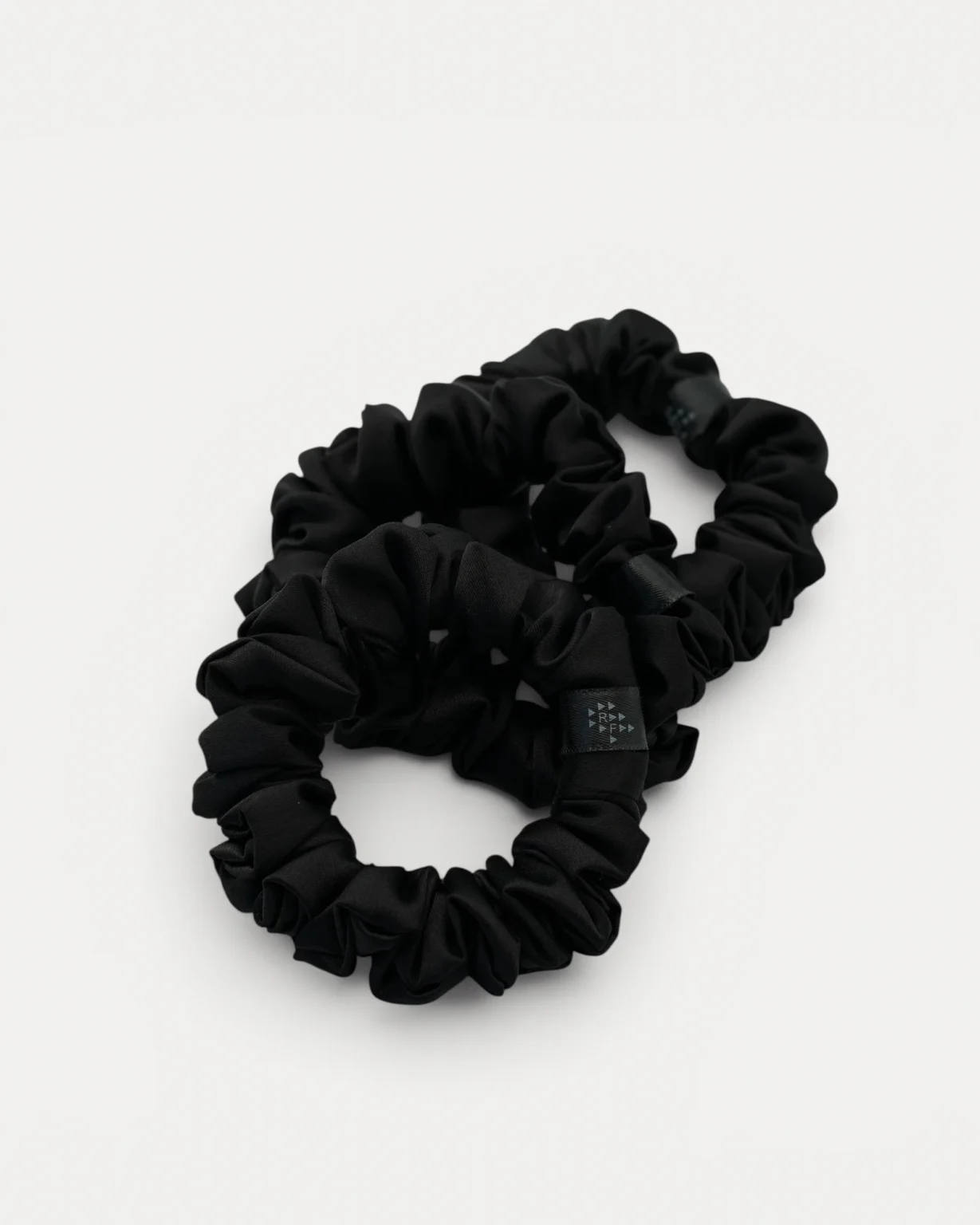 Three Realfit Hair Scrunchies in Black