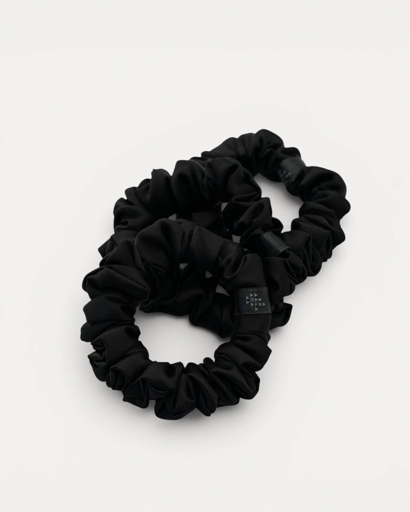 Three Realfit Hair Scrunchies in Black