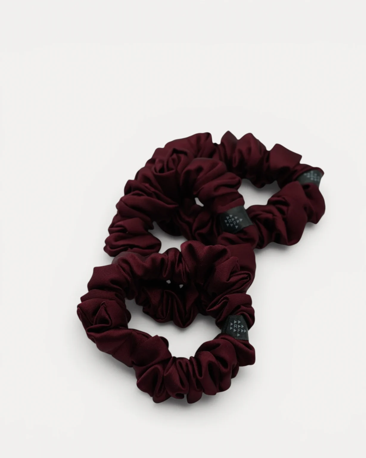 Three Realfit Hair Scrunchies in Mulberry