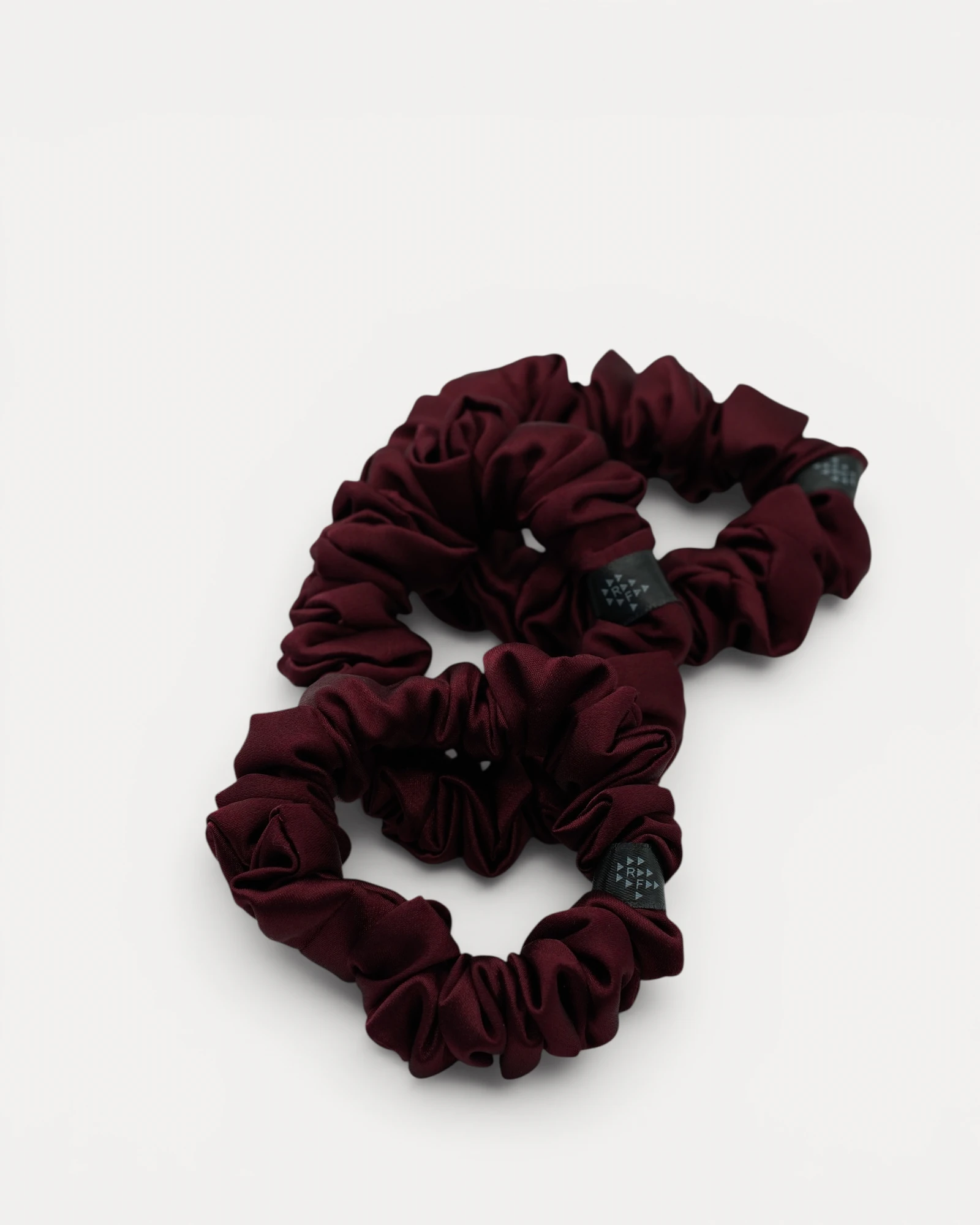 Three Realfit Hair Scrunchies in Mulberry