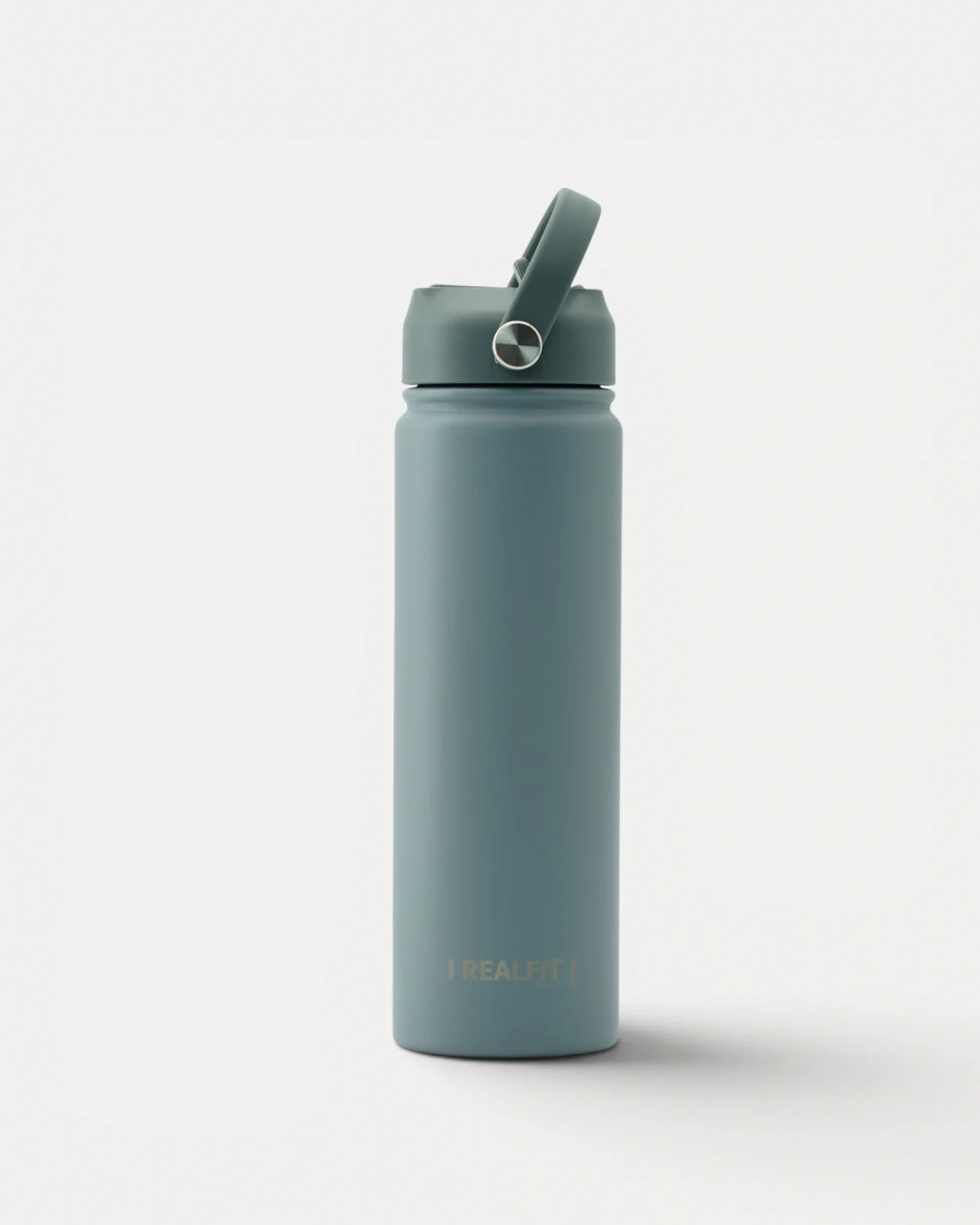 Rear view of Realfit Storm stainless steel water bottle