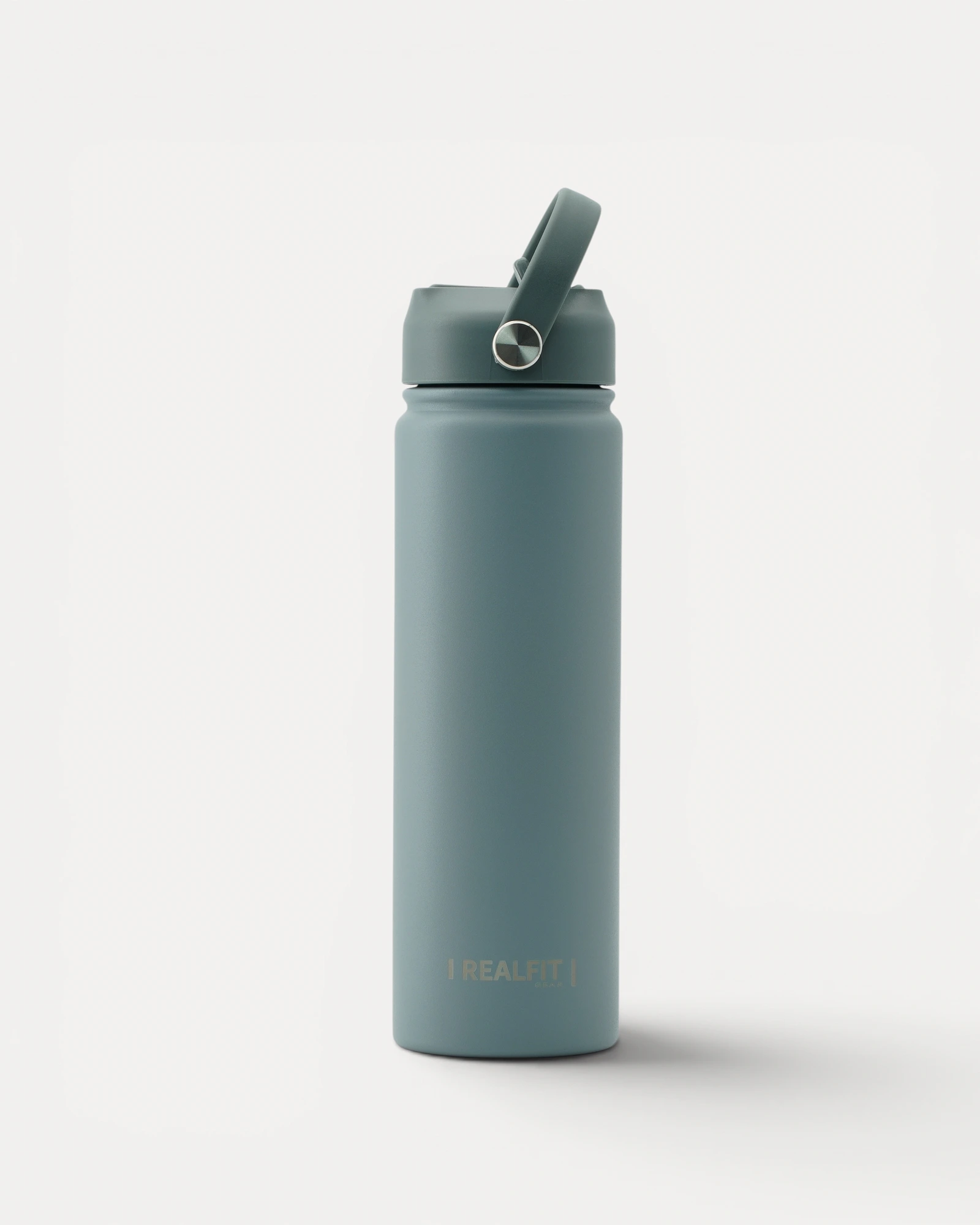 Rear view of Realfit Storm stainless steel water bottle